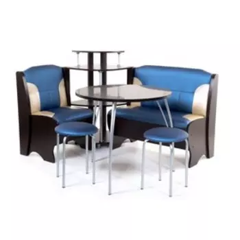 Кухонный уголок Лотос комби 1500х1100х880 Венге/С.114 - С.101