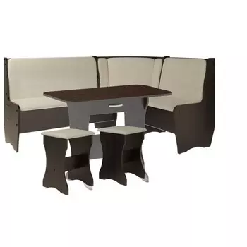 Кухонный уголок Трапэзи ЭНА 1644х1244х830 Nice Beige/Венге магия