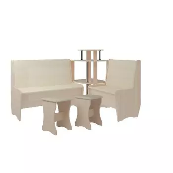 Кухонный уголок Трапэзи ТЕССЕРА без стола 1582х1182х990 Nice Beige/Дуб Девонширский