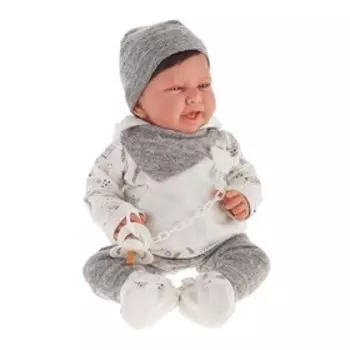 Кукла «Эльза» в сером, 40 см