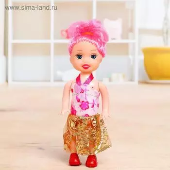Кукла малышка «Кира» в платье, МИКС