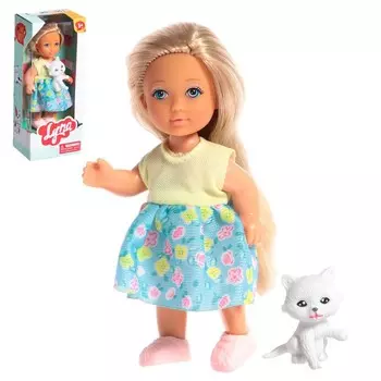 Кукла малышка Lyna с питомцем, МИКС