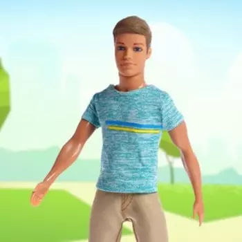 Кукла-модель «Марк» цвет голубой