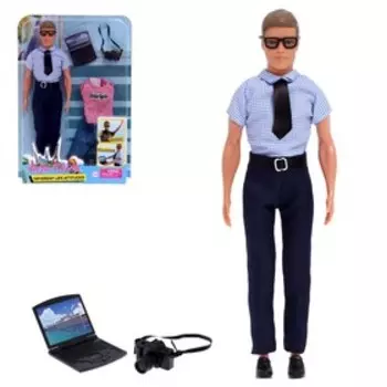 Кукла-модель «Кевин фотограф» с аксессуарами, МИКС