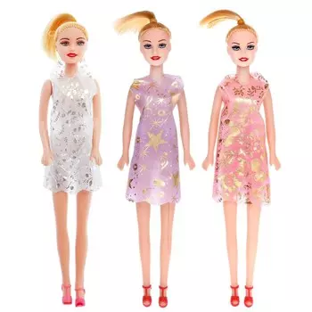 Кукла-модель «Тина» в платье, МИКС
