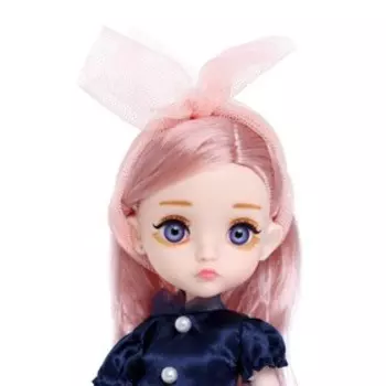 Кукла модная шарнирная «София» в платье, цвет синий