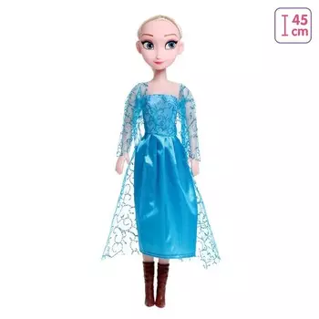 Кукла ростовая «Сказочная принцесса» в платье, звук, высота 45 см, МИКС