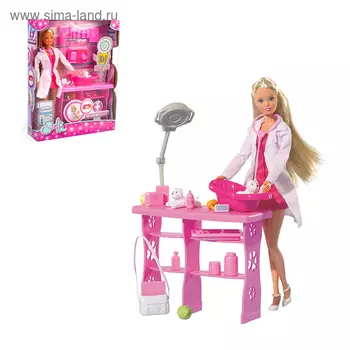 Кукла "Штеффи-ветеринар" с аксессуарами