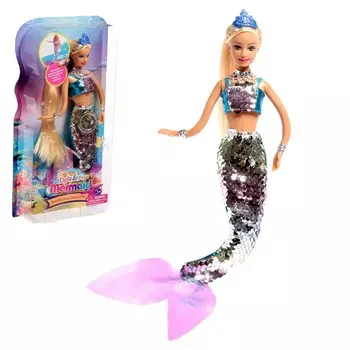 Кукла сказочная "Русалочка" ,бело-синяя