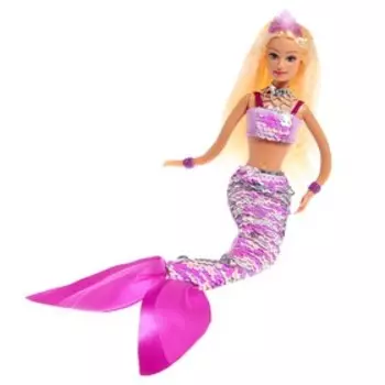 Кукла сказочная «Русалочка», цвет сиренево-белый