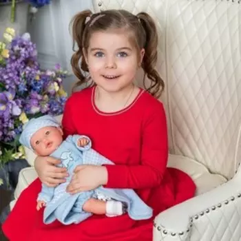 Кукла «Вега» в голубом, плачущая, 37 см