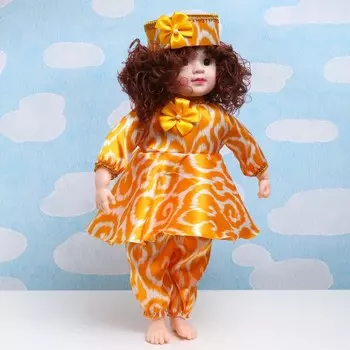 Кукла мягкая «Нора» в национальном костюме Узбекистана, 60 см, МИКС