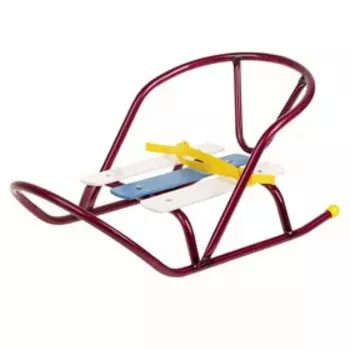 Кукольные санки, металлический каркас, цвет амарантовый