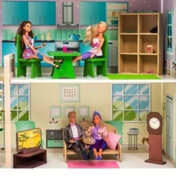 Домик кукольный Paremo «Жозефина Гранд», трёхэтажный, с мебелью