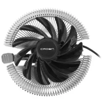 Кулер CROWN CM-S1250TPWM, AMD/INTEL, 4 pin, 28.7 dB, 2000 об/мин,125 TDP, 280g, защёлки