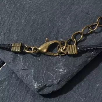 Кулон-амулет "Тёмный манускрипт" компас, цвет чернёное золото, 53см