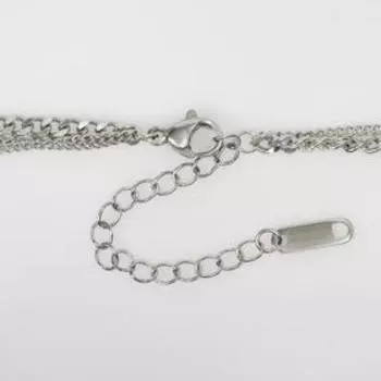 Кулон ассорти "Стальной" любовь, цвет серебро, L=48