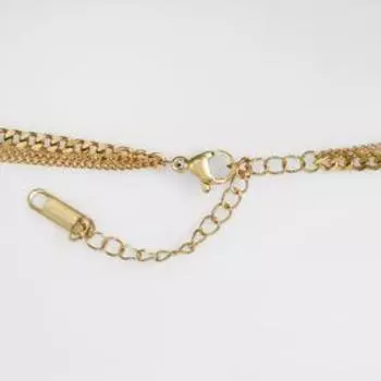 Кулон ассорти "Стальной" любовь, цвет золото, L=48