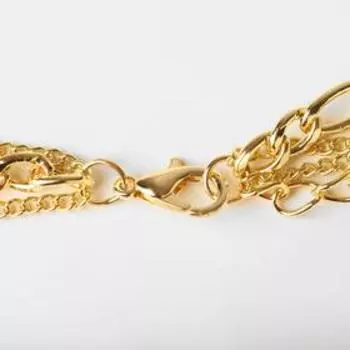 Кулон "Цепь" королевский, цвет золото, 65см