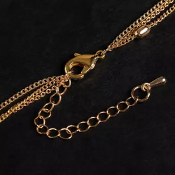 Кулон "Цепь" топ, полумесяц, цвет золото, 45см