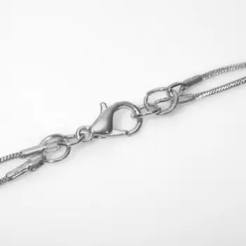 Кулон на цепочке «Цепь», тотем, грани, цвет серебро, 70 см