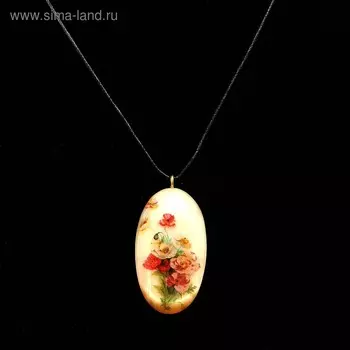 Кулон «Цветы», селенит