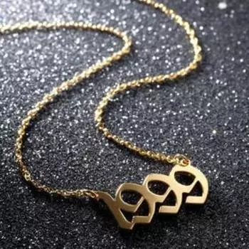 Кулон "Год рождения" 1999, цвет золото, 45 см