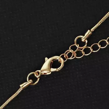 Кулон на цепочке «Гранат», бордовый в золоте, L= 45 см