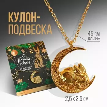 Кулон «Исполняй мечты», длина цепочки 45 см.