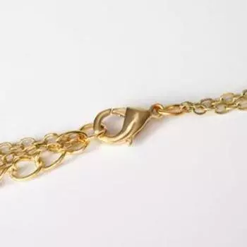 Кулон "Космос" 2 нити, земля и солнце, цвет коричневый в золоте, 45-55 см