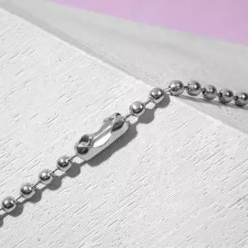 Кулон "Лезвие", цвет бирюзовый в серебре, 48 см