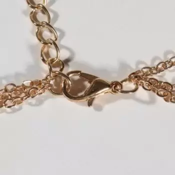 Кулон «Маятник» луна и пентаграмма, цвет белый в золоте, 52 см