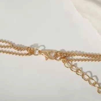 Кулон «Минимал» полумесяц, цвет золото, L= 45 см