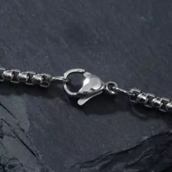 Кулон "Молот" викинг, цвет чернёное серебро, 70см