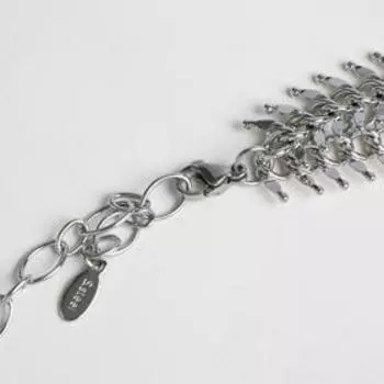 Кулон "Мульти" цепь, цвет белый в серебре, 30 см