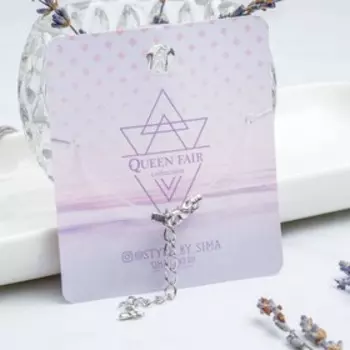 Кулон "На леске" циркония, звезда, цвет белый в серебре, 30см