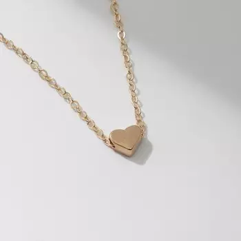 Кулон «Сердце» большая любовь, цвет золото