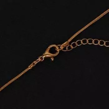 Кулон "Стразинка" бусина, цвет белый в золоте , длина 40см