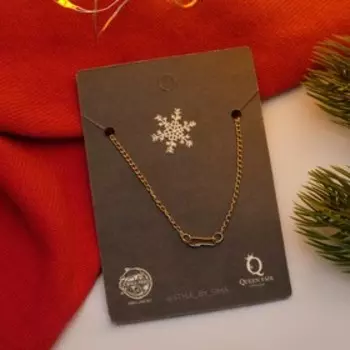 Кулон "Стразинка" круг в цапах, крупный, цвет белый в золоте, 42 см