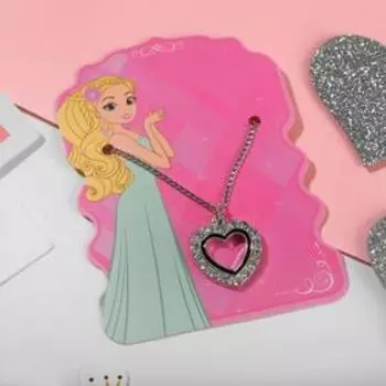 Кулон «Выбражулька» сердечко, цвет МИКС, 40 см