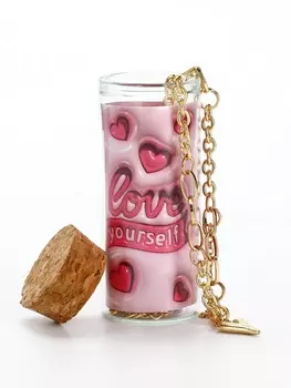 Кулон в колбе с предсказанием «Любовь», 96 см