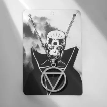 Кулон на цепочке «Круг», треугольник в кольце, цвет серебро, 56 см