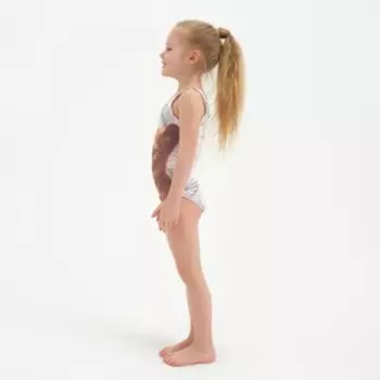 Купальник детский KAFTAN "Тигрёнок", рост 122-128 (34), бежевый