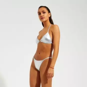 Купальник раздельный MINAKU цвет серебряный, размер 44