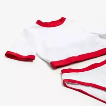 Купальник раздельный с топом женский MINAKU, размер 44, белый