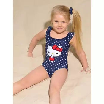 Купальник слитный c принтом Hello Kitty, рост 116 см