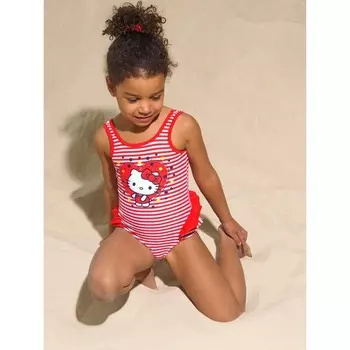 Купальник слитный c принтом Hello Kitty, рост 122 см