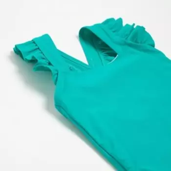 Купальник слитный детский MINAKU, зелёный, рост 140-146 см