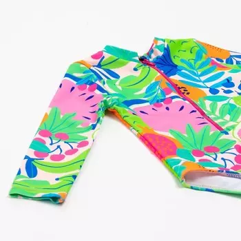 Купальник слитный детский MINAKU с рукавами, рост 116-122