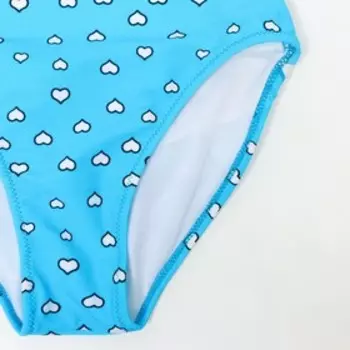 Купальник слитный для девочки, цвет голубой, рост 110